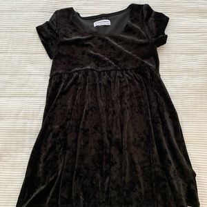American Apparel velvet babydoll dress